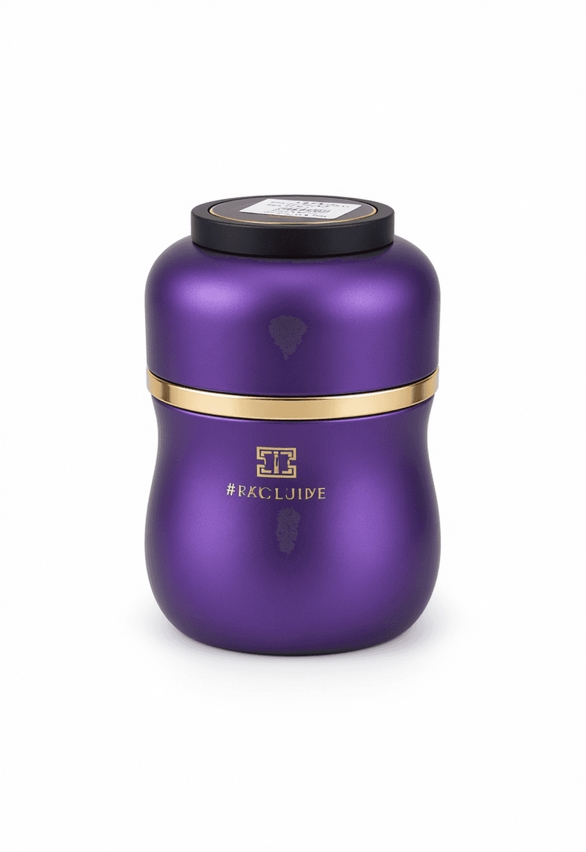Purple Titanium Ice Flower Vacuum Flask