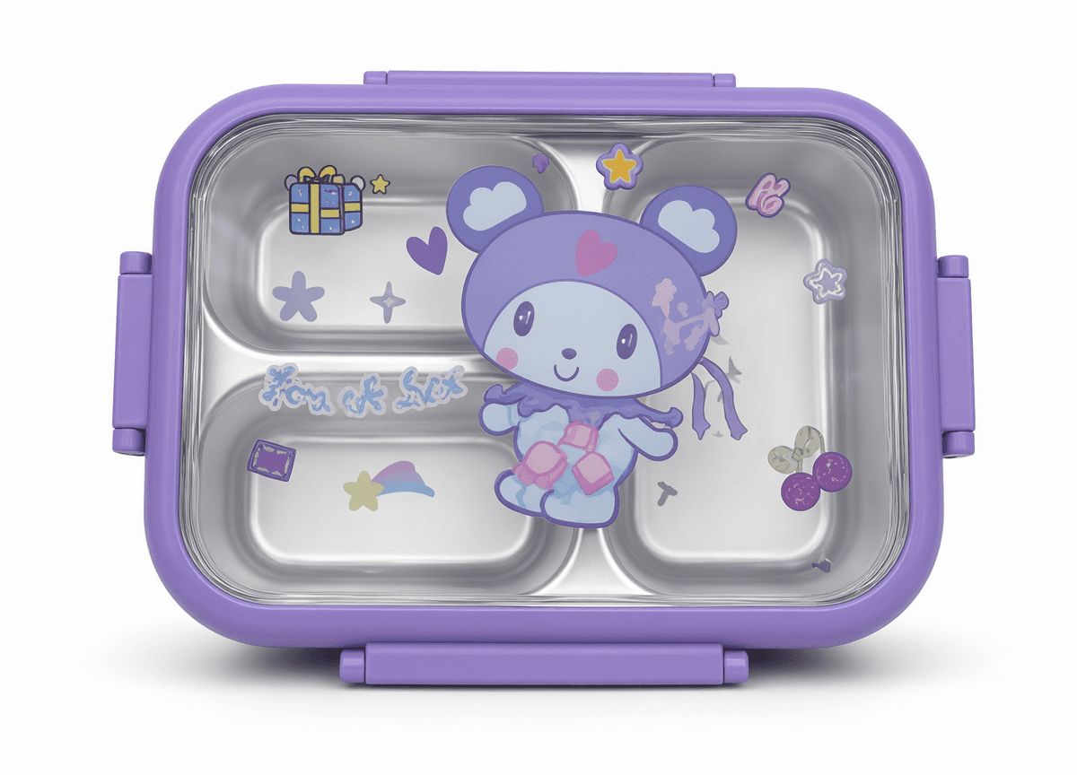 Purple Kuromi Stainless Steel Bento Lunch Box