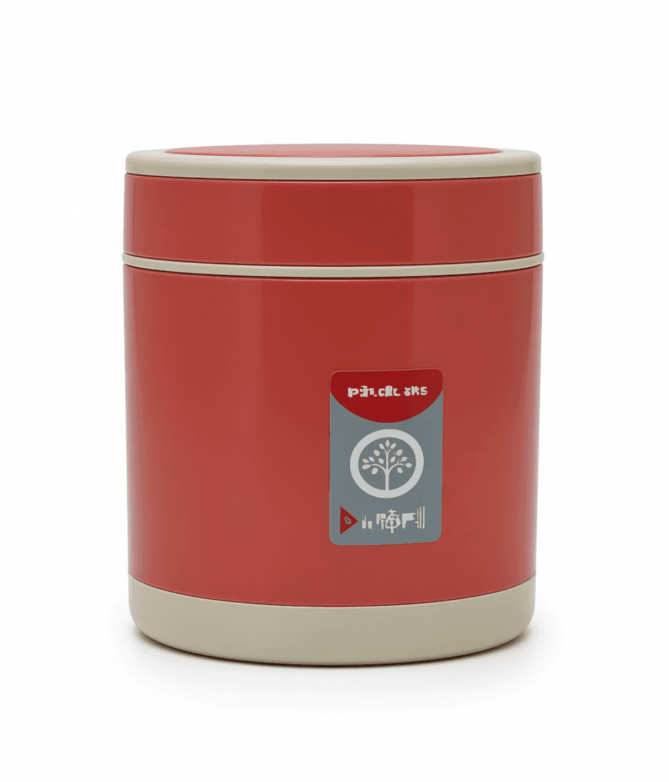1.8L Red Insulated Food Jar