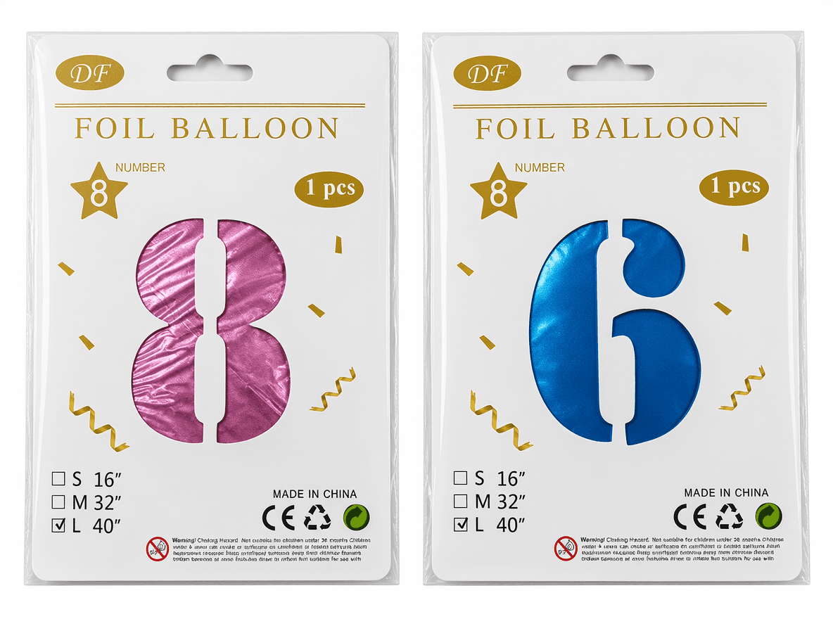 Number Foil Balloons 8 & 6 (40")