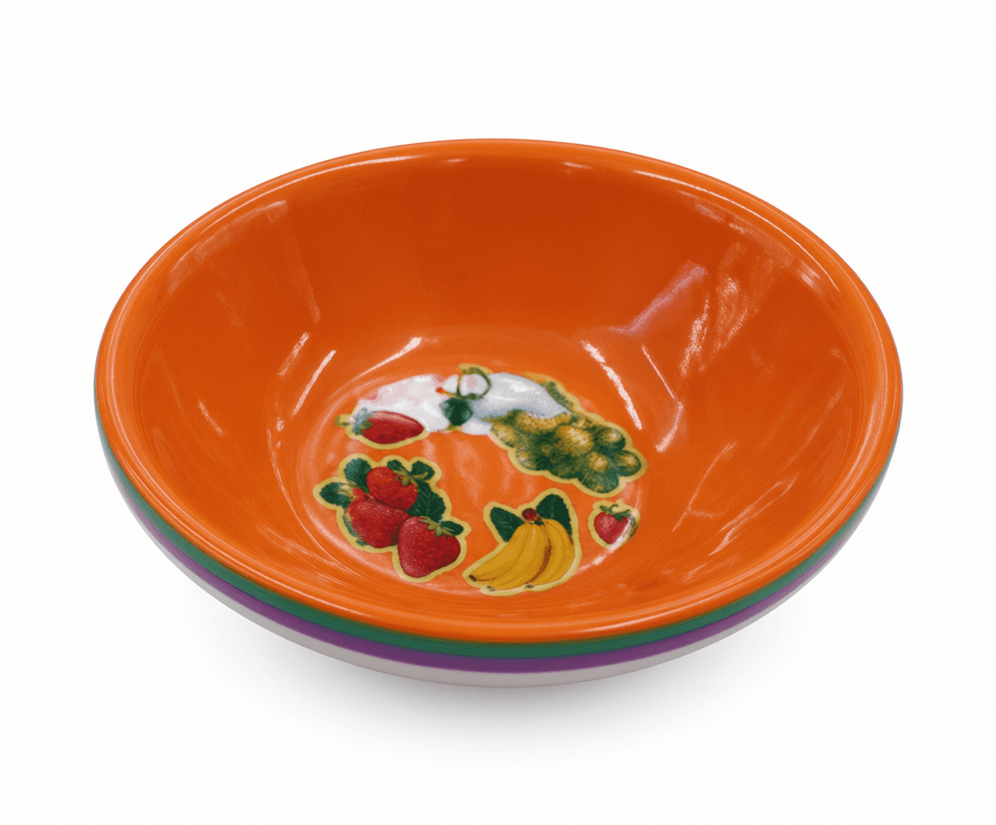 Orange Fruit Print Kids Bowl