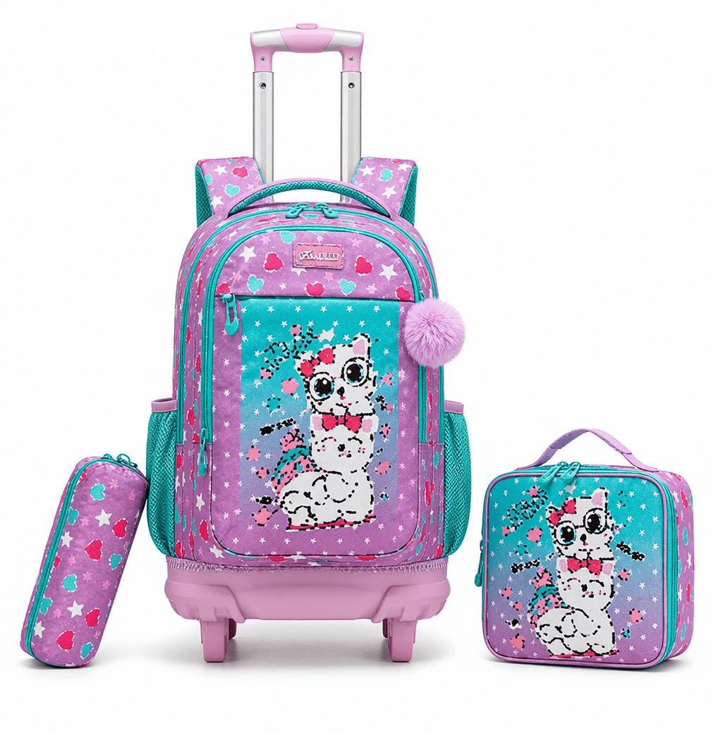 16.5" Kids Trolley Backpack Set 3PCS