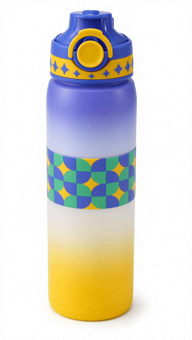 1L Kids Gradient Sports Water Bottle