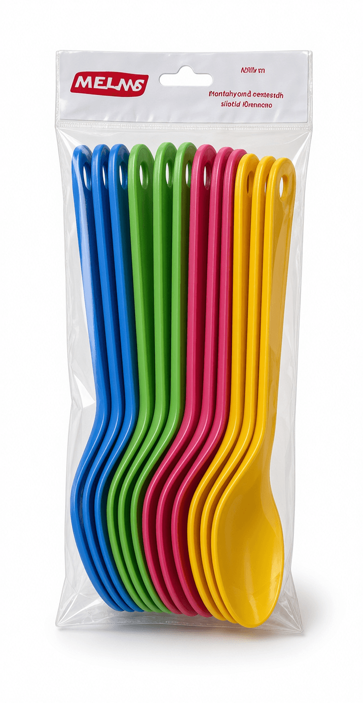 Colorful Plastic Spoons Set