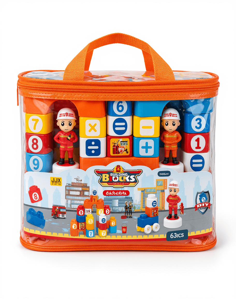 Fire Rescue Building Blocks Set 63pcs