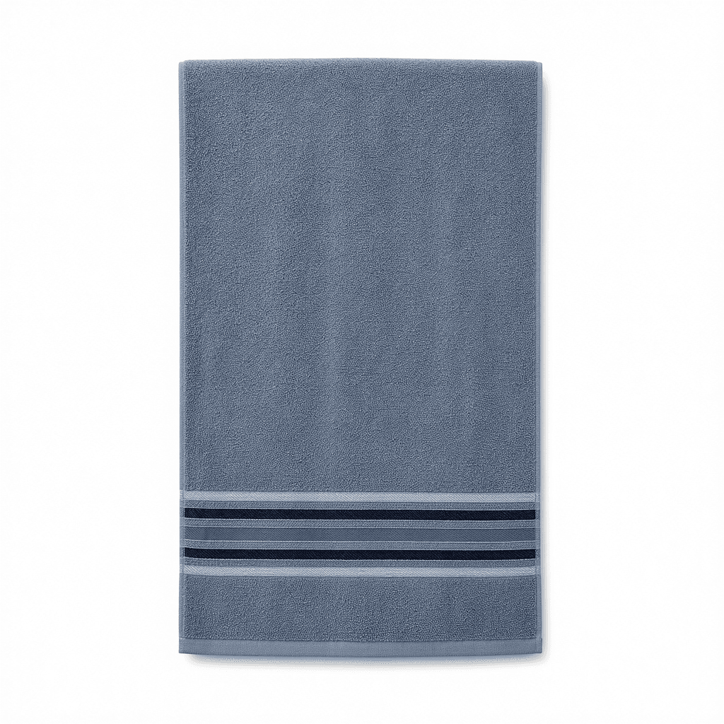 Blue Striped Kids Bath Towel