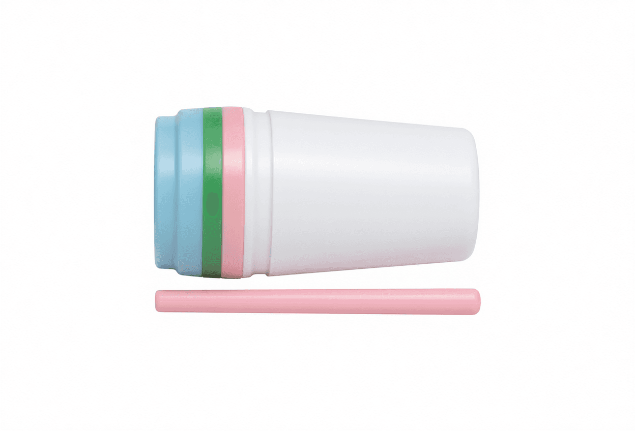 Stackable Kids Cups with Straw